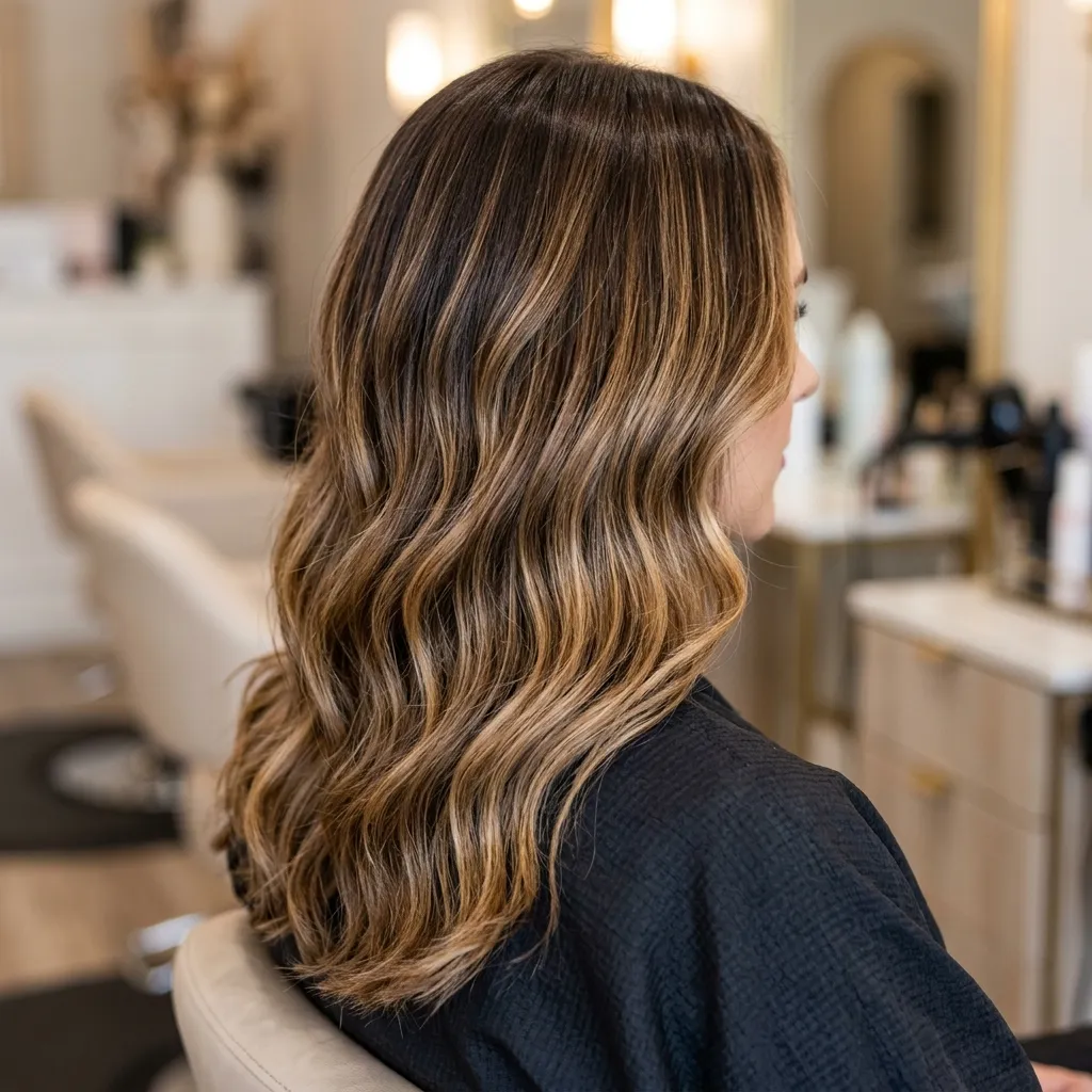 Bespoke hand-painted balayage highlights at Aroma Atelier salon in Chelmsford, Essex