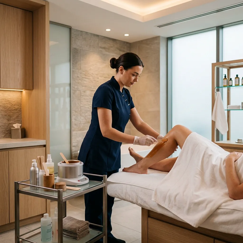 Professional full body wax with Hollywood finish treatment by expert therapist at Aroma Atelier Beauty luxury salon, Chelmsford, Essex