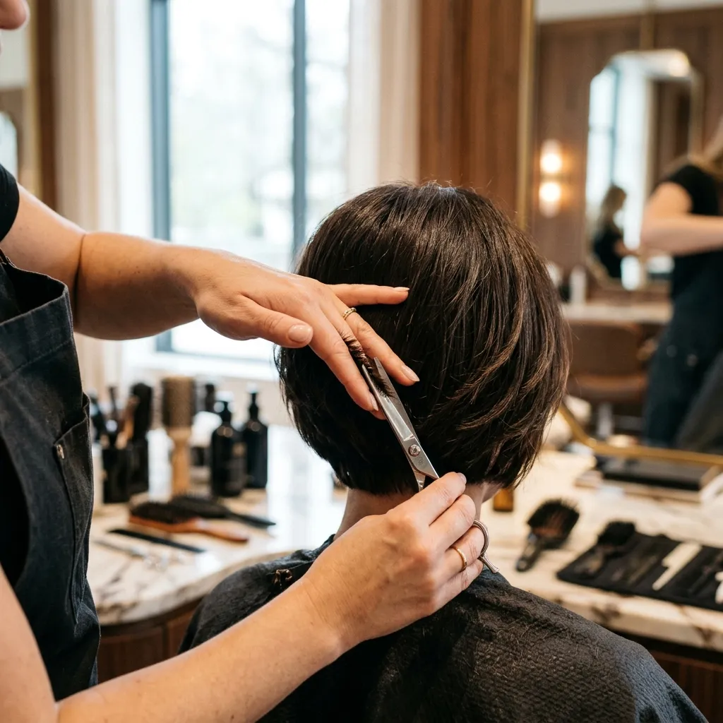 Precision signature haircut by Aroma Atelier stylist in Chelmsford